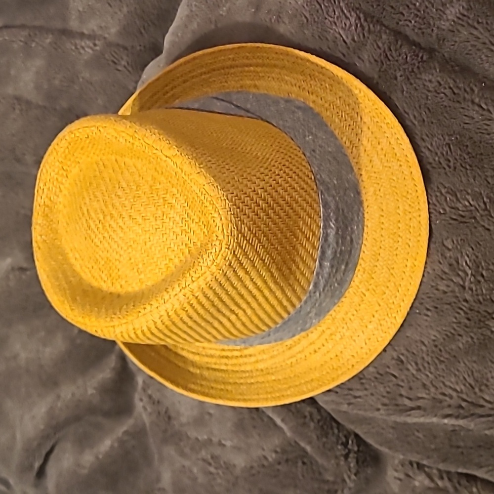 Straw fedora hat